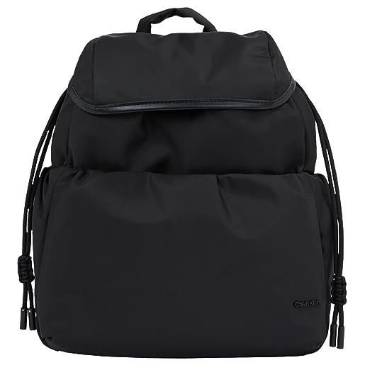 Calvin Klein nylon backpack k60k610746, zaini donna, nero (ck black), os
