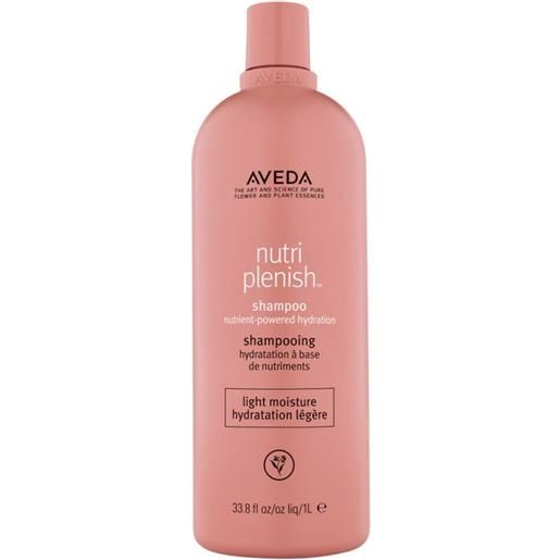 Aveda nutriplenish hydrating shampoo light moisture 1000ml - shampoo idratante capelli normali a secchi