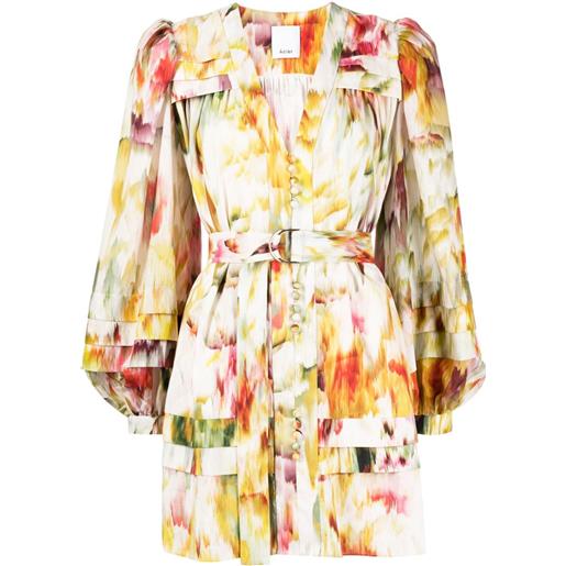 Acler abito jensen con stampa astratta - multicolore
