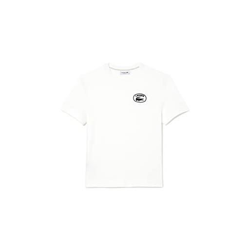 Lacoste tf9398 t-shirt, farina, 42 donna
