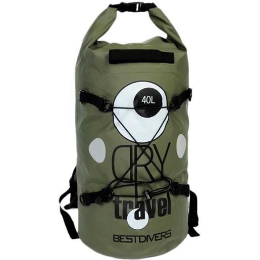 Best Divers pvc dry 40l backpack verde