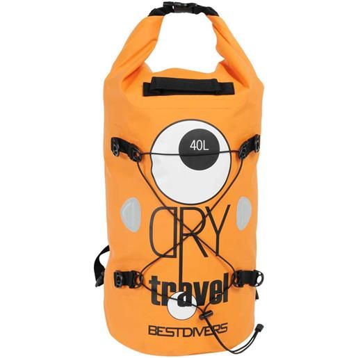 Best Divers pvc dry 40l backpack arancione