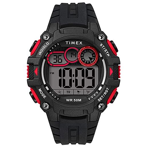 Timex orologio digitale uomo con cinturino in silicone tw5m27000