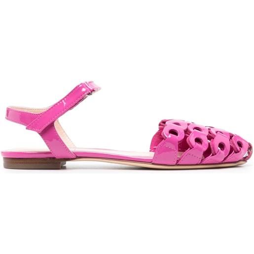 AGL sandali con finiture lucide - rosa