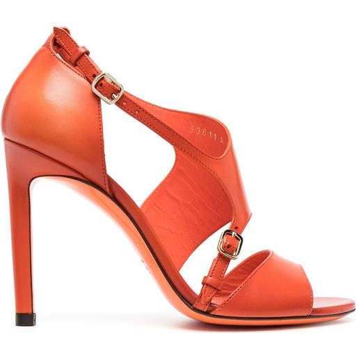 Santoni sandali 105mm in pelle - arancione