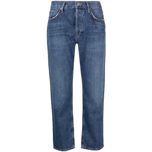 AGOLDE jeans crop a vita bassa - blu