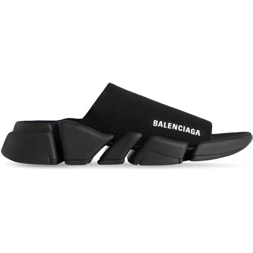 Balenciaga sandali slides speed 2.0 - nero