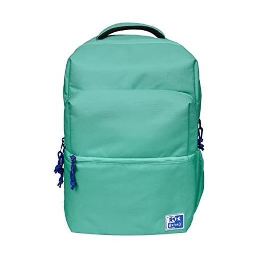 Oxford b-ready, zaino scuola unisex, 18 l, 42 m, tasca imbottita per laptop, in poliestere riciclato rpet, colore: ice mint, verde, 42x30x15cm, casual