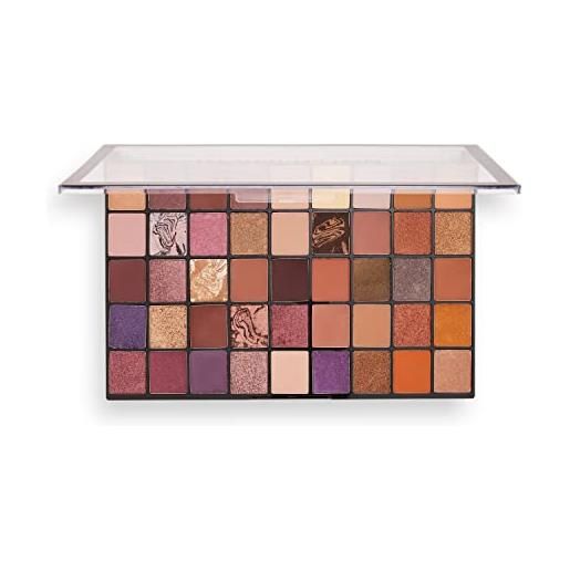 Revolution Beauty makeup Revolution Beauty maxi reloaded eyeshadow palette, infinite bronze, 45 shades, 297g