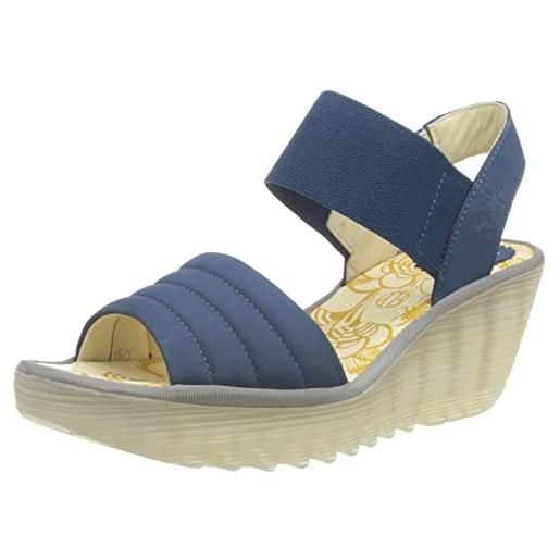 Fly London yiko414fly, sandali donna, blu, 36.5 eu