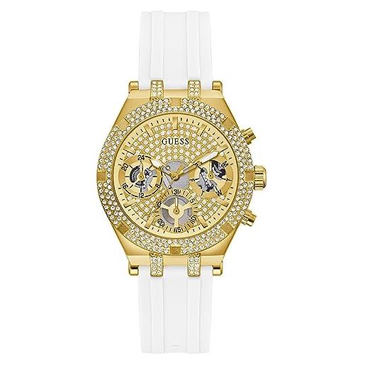 GUESS orologio sportivo da donna, multifunzione, con cristalli, 38 mm, oro, one, gw0407l2-amzuk