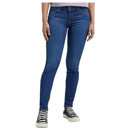 Lee scarlett jeans, blu, 25w x 33l donna