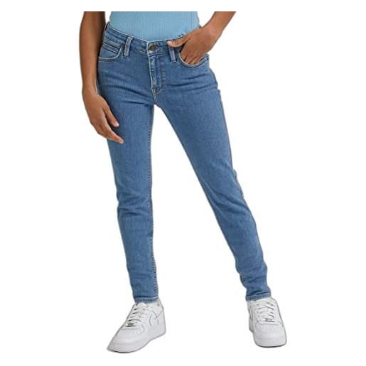 Lee scarlett jeans, blu, 27w x 29l donna