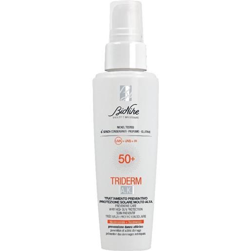 Triderm bio. Nike Triderm a. K. Trattamento preventivo spf 50+ 50 ml crema solare