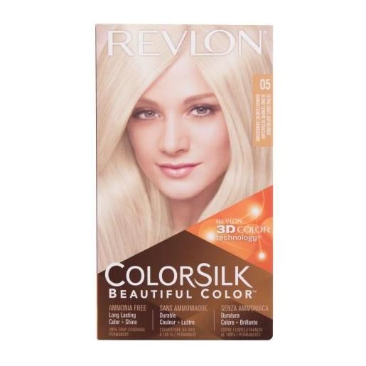 Revlon colorsilk beautiful color tonalità 05 ultra light ash blonde cofanetti tinta per capelli colorsilk beautiful color 59,1 ml + sviluppatore 59,1 ml + balsamo 11,8 ml + guanti per donna