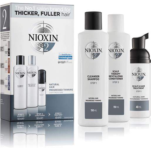 WELLA ITALIA Srl nioxin system 2 natural hair progressed thinning kit 150ml