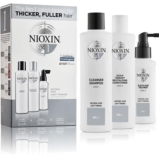WELLA ITALIA Srl nioxin system 1 natural hair light thinning kit 300ml