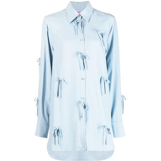 Viktor & Rolf camicia bed of bows - blu