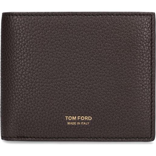 TOM FORD portafoglio in pelle morbida martellata / logo
