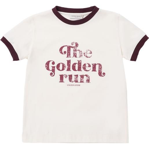 GOLDEN GOOSE t-shirt in jersey di cotone stampato