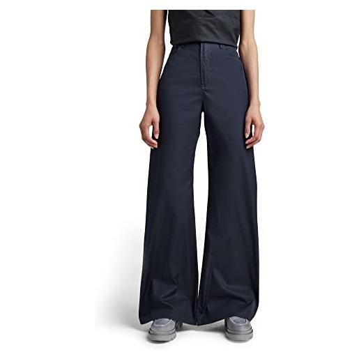 G-STAR RAW women's deck ultra high wide leg pants, blu (raw denim d20987-d189-001), 26w / 30l