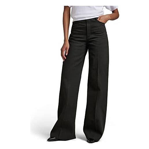 G-STAR RAW women's deck ultra high wide leg pants, grigio (cloack d21365-c896-5812), 26w / 30l