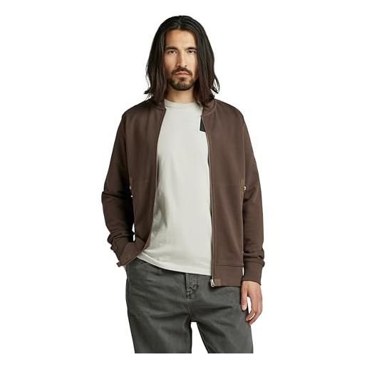 G-STAR RAW men's bomber sweat jacket, marrone (chocolat d22326-b782-285), l