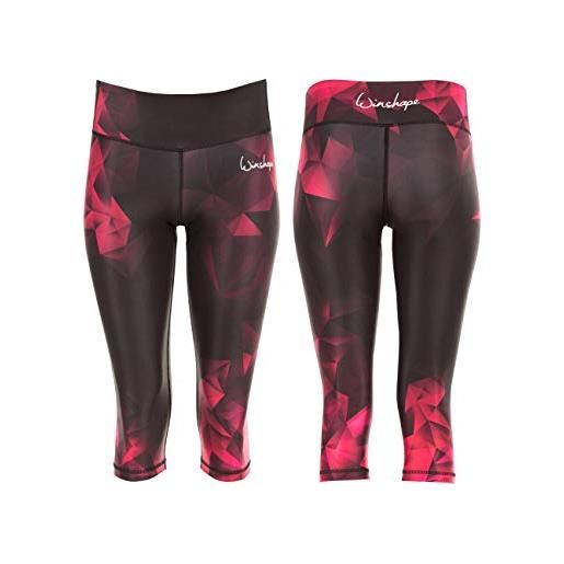 Winshape - leggings da donna functional power shape, con effetto antiscivolo, donna, ael202-rubin-xxl, rubino, xxl