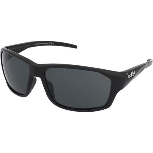 Bollé fenix bs136001 | occhiali da sole graduati o non graduati | unisex | plastica | rettangolari | nero | adrialenti
