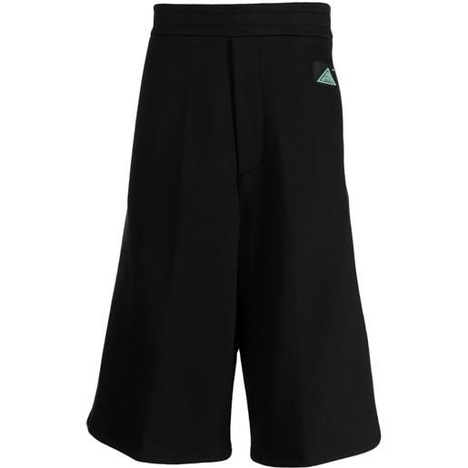 OAMC shorts sportivi con applicazione logo - nero