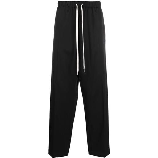 MM6 Maison Margiela pantaloni con coulisse - nero