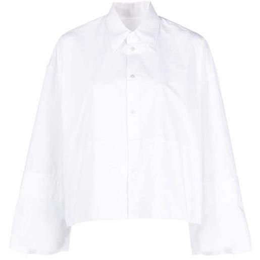 MM6 Maison Margiela camicia crop - bianco