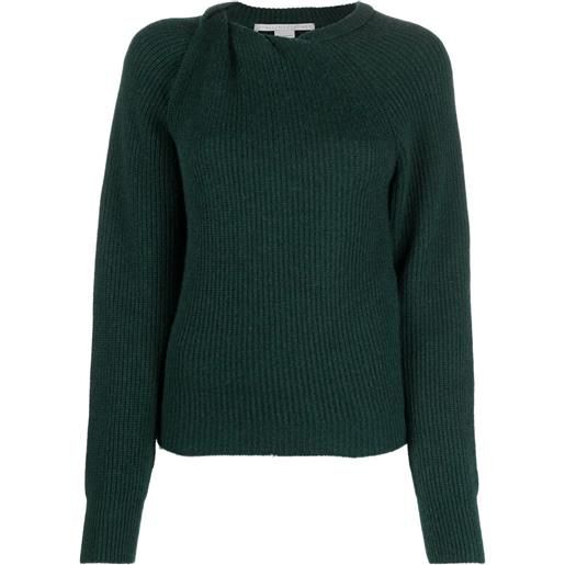 Stella McCartney maglione con dettaglio a nodo - verde