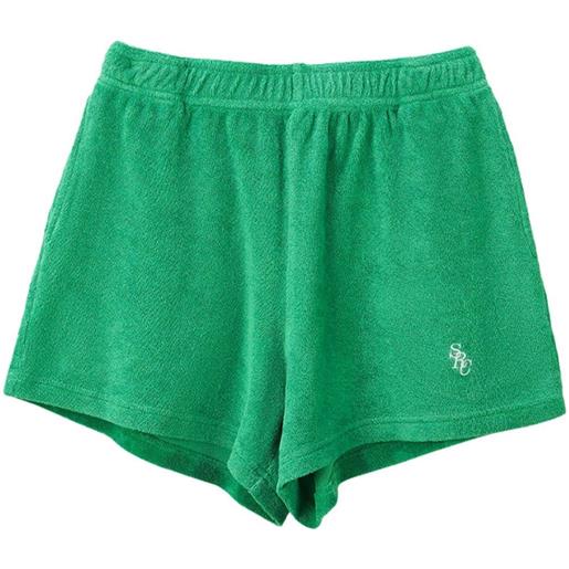 Sporty & Rich shorts con ricamo - verde