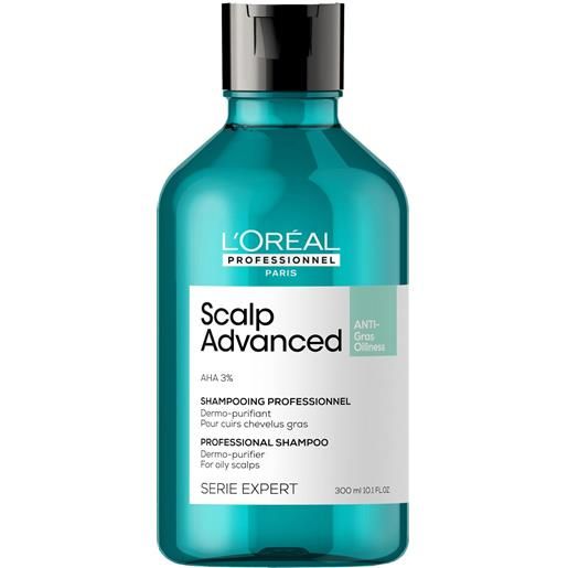 L'Oréal Professionnel scalp advanced shampoo anti-oiliness 300ml shampoo purificante