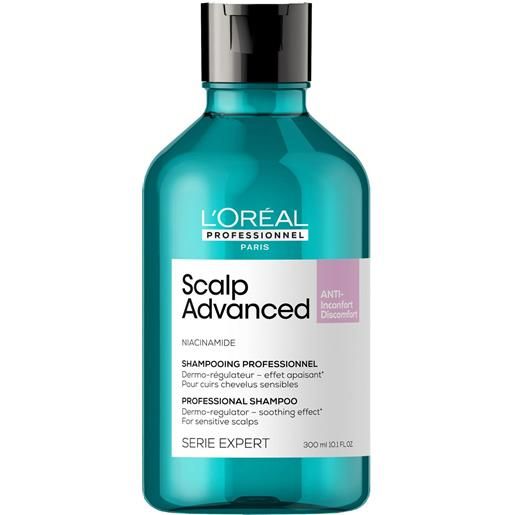 L'Oréal Professionnel scalp advanced shampoo anti-discomfort 300ml shampoo purificante, shampoo detossinante