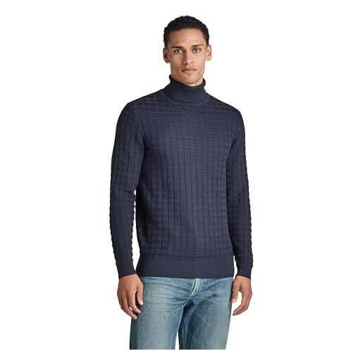G-STAR RAW men's table turtle knitted sweater, blu (salute d22527-d167-c742), s
