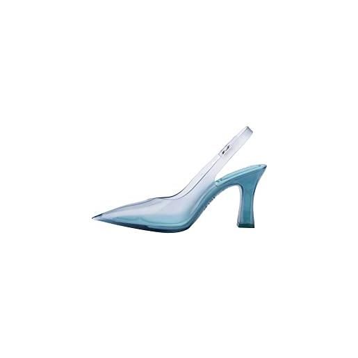 melissa slingback heel + larroude, spalato donna, blu, 39 eu stretta