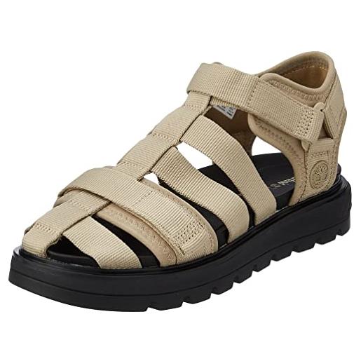 Timberland ray city sandal closed fisherman, donna, limone pepper, 38.5 eu