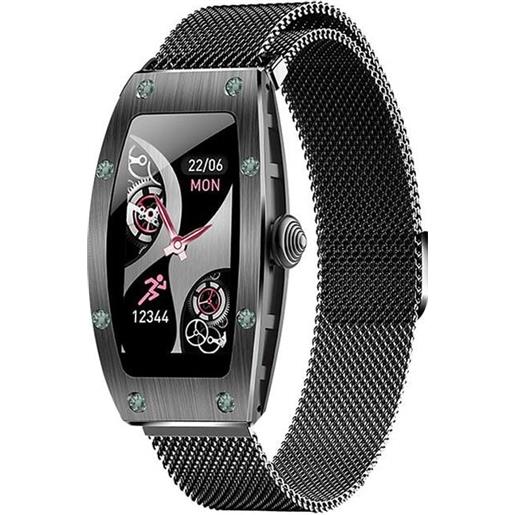 KUMI smartwatch kumi k18 ios/bluetooth per donna nero [ku-k18/bk]