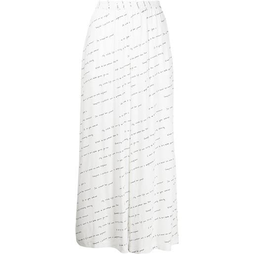 Rosetta Getty pantaloni con stampa - bianco