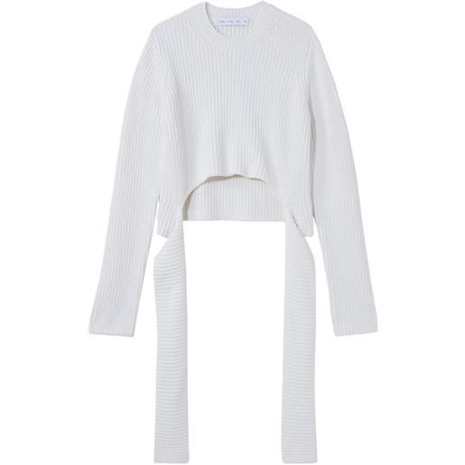 Proenza Schouler White Label maglione a coste - bianco