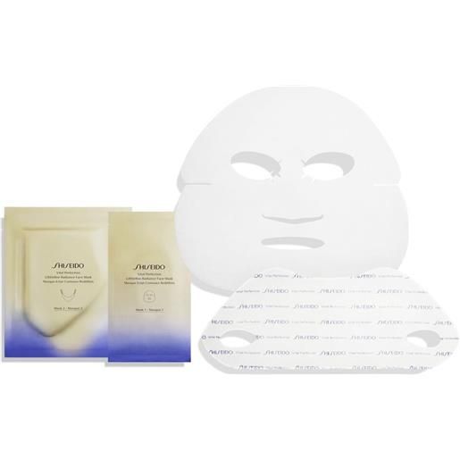 Shiseido vital perfection liftdefine radiance face mask, 6 pezzi - maschera rassodante viso