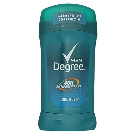 Degree men dry protection antiperspirant & deodorante, cool rush 6 pack of 6 by Degree men
