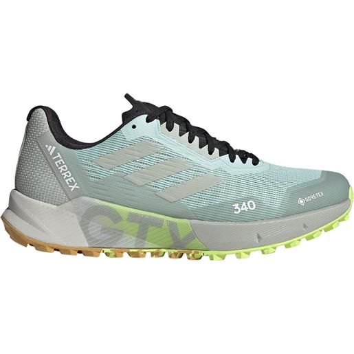 Adidas terrex agravic flow 2 goretex trail running shoes verde eu 45 1/3 uomo