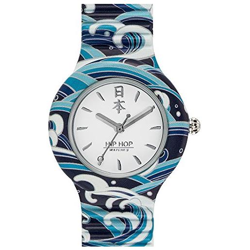 HIP HOP, collezione i love japan, orologio donna blue, cinturino in silicone intercambiabile, pratica chiusura, cassa 32mm, movimento al quarzo, resistente all'acqua, lunghezza regolabile, multicolor
