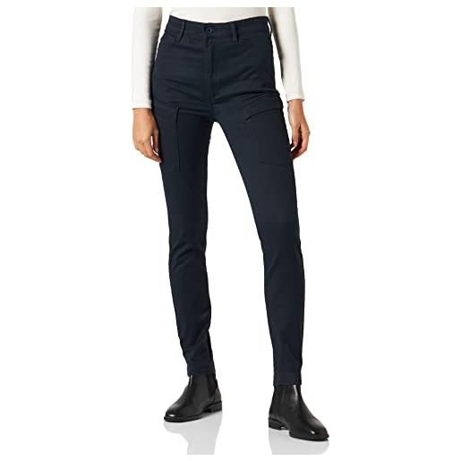 G-STAR RAW women's kafey cargo ultra high skinny pants, blu (salute d21099-c105-c742), 24w / 30l