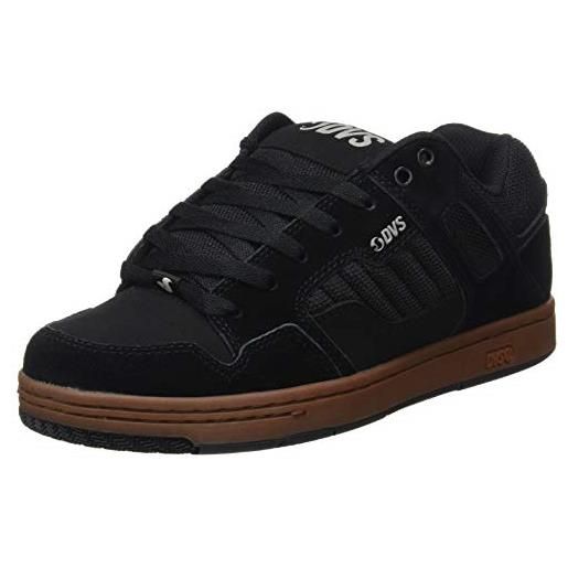DVS enduro 125, scarpe da skateboard unisex-adulto, nero (black gum nubuck 019), 40 eu