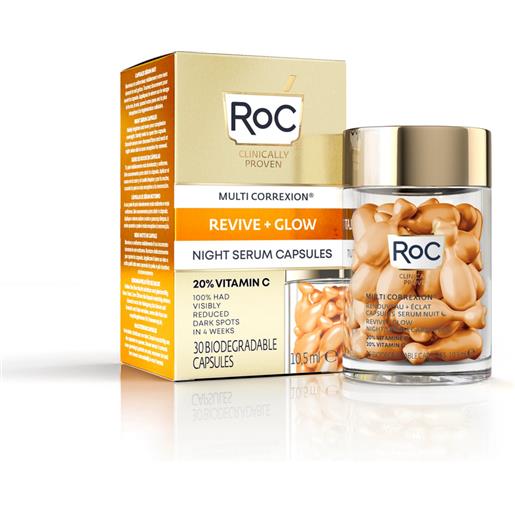 ROC OPCO LLC roc - multi correxion revive + glow night serum 30 capsule