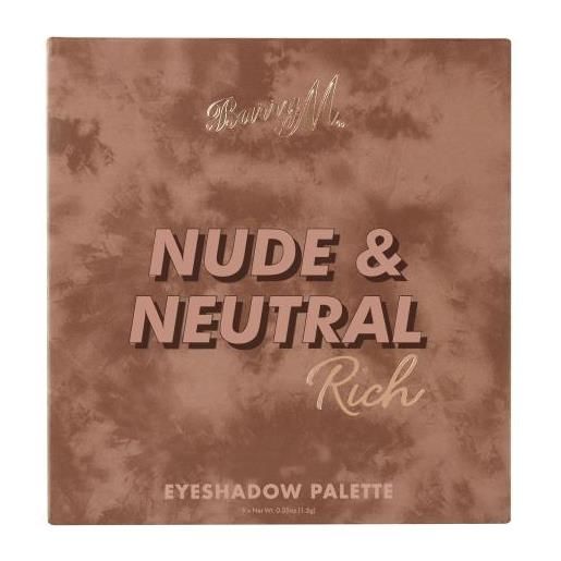 Barry M nude & neutral rich palette di ombretti altamente pigmentati 13.5 g